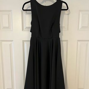Ted Baker Black Cutout Midi Dress (Size 1)